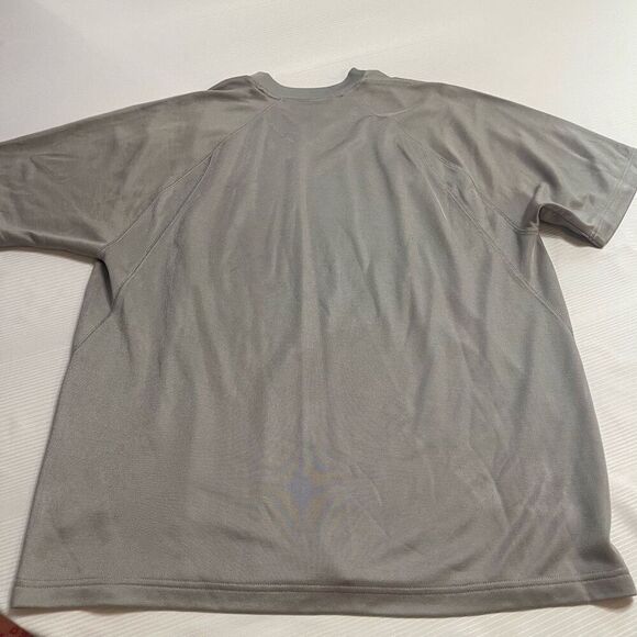 Nike Grey Vintage Y2K Swoosh V Neck T-Shirt Size Large - Picture 6 of 7
